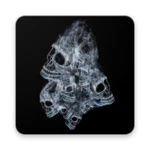 smoke skull live wallpapers android application logo